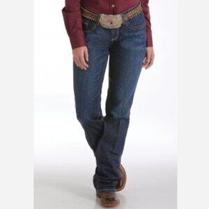 CINCH 15 (33) Women's Ada Relaxed August Dark Mid Rise Bootcut Jeans #MJ80252072